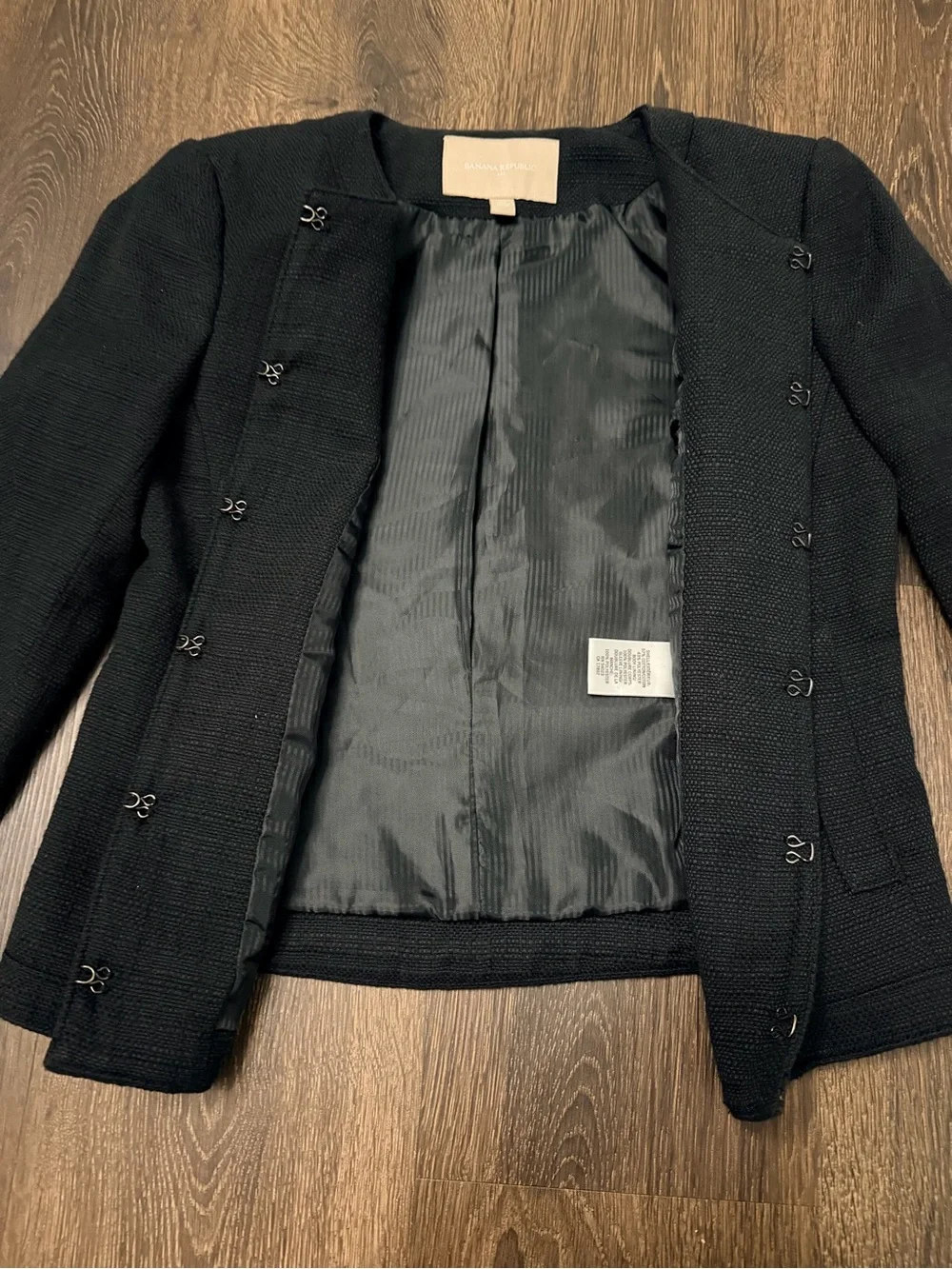 Banana Republic Men's Black Textured Sport Coat